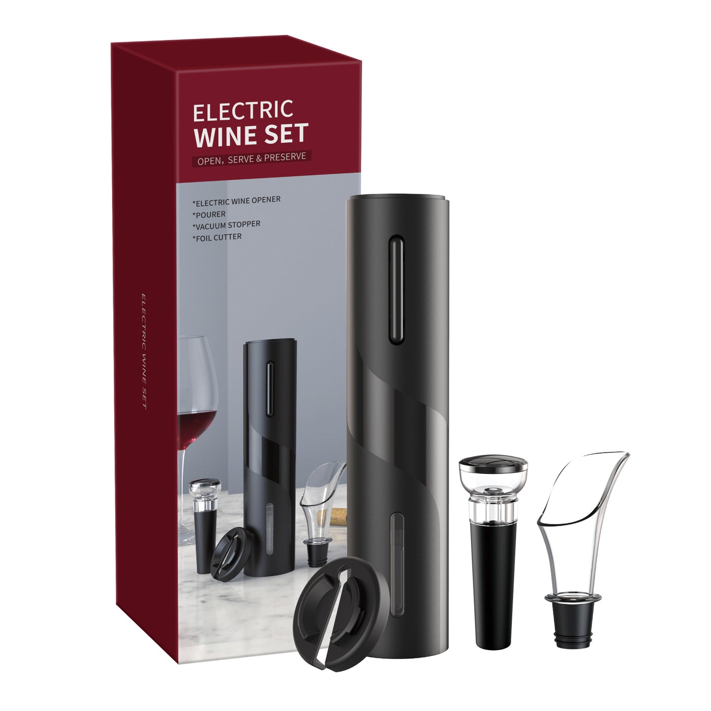 Rechargeable Wine Opener with Foil Cutter @