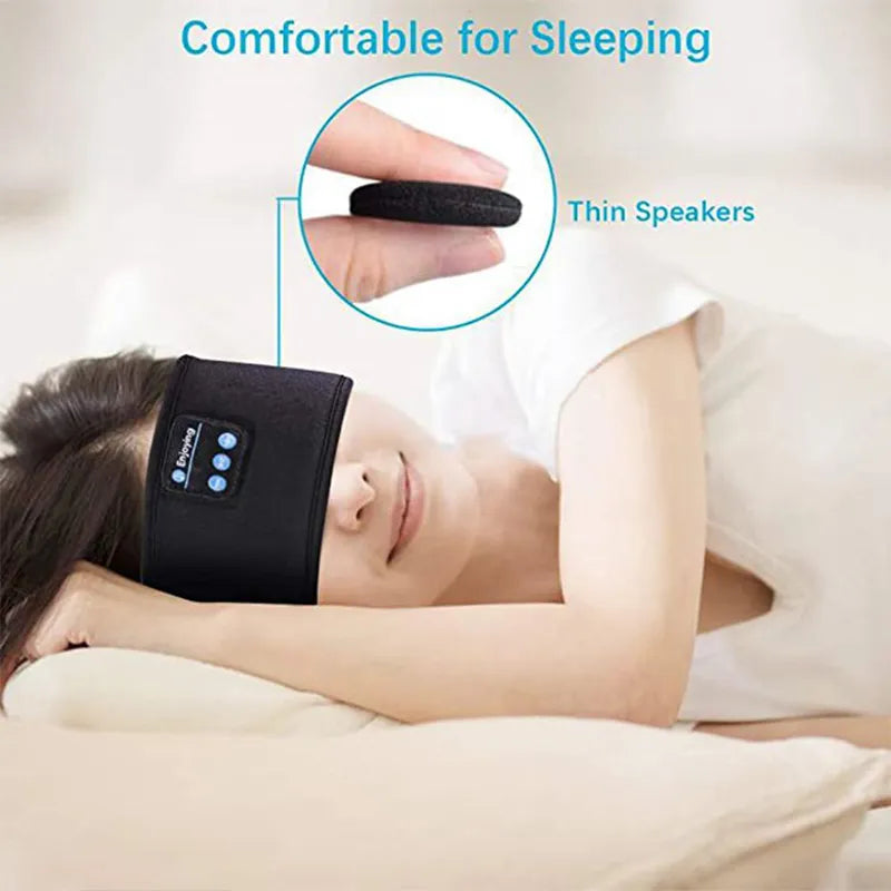 DreamBeats Bluetooth Headset Elastic Sports Headband Over the Ear Hairband Earbuds Music Sleeping Eye Mask Wireless Headphones